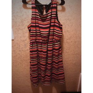 Maurice’s sleeveless multi colored summer dress